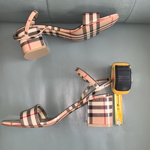 Burberry Cornwall Check Ankle Strap Sandal - Picture 8 of 8